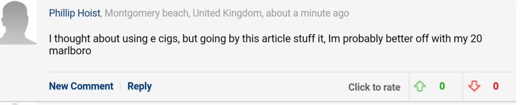 Comment on the Mail article